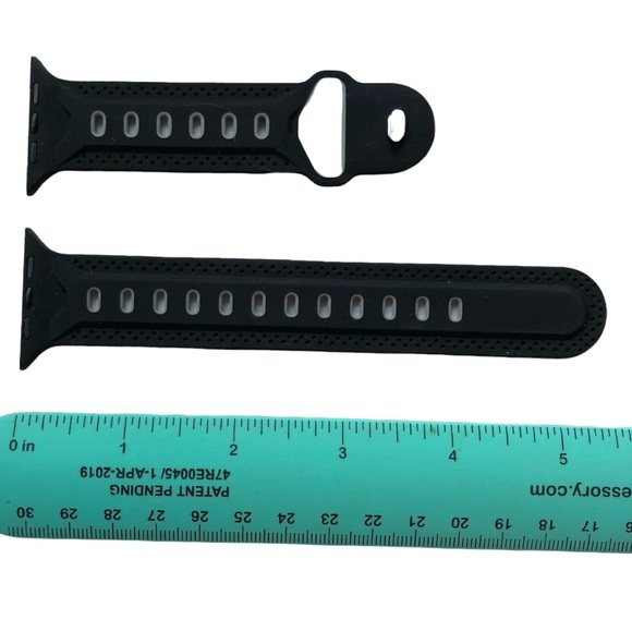 5/$20 NEW Black Gray Sport Band Apple Watch 44/45/49 mm M/L - Picture 4 of 8